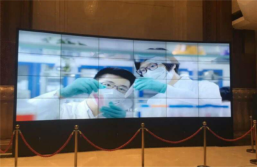 楼宇案例-广东温氏食品集团股份有限公司总部大堂拼接屏项目