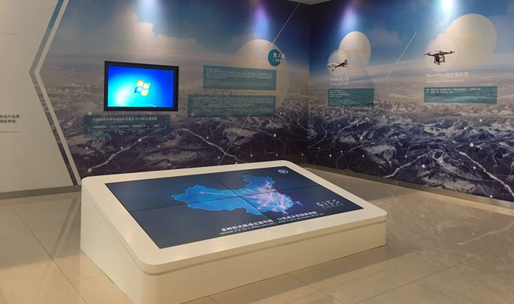 楼宇案例-顺丰总部展厅多维度展示